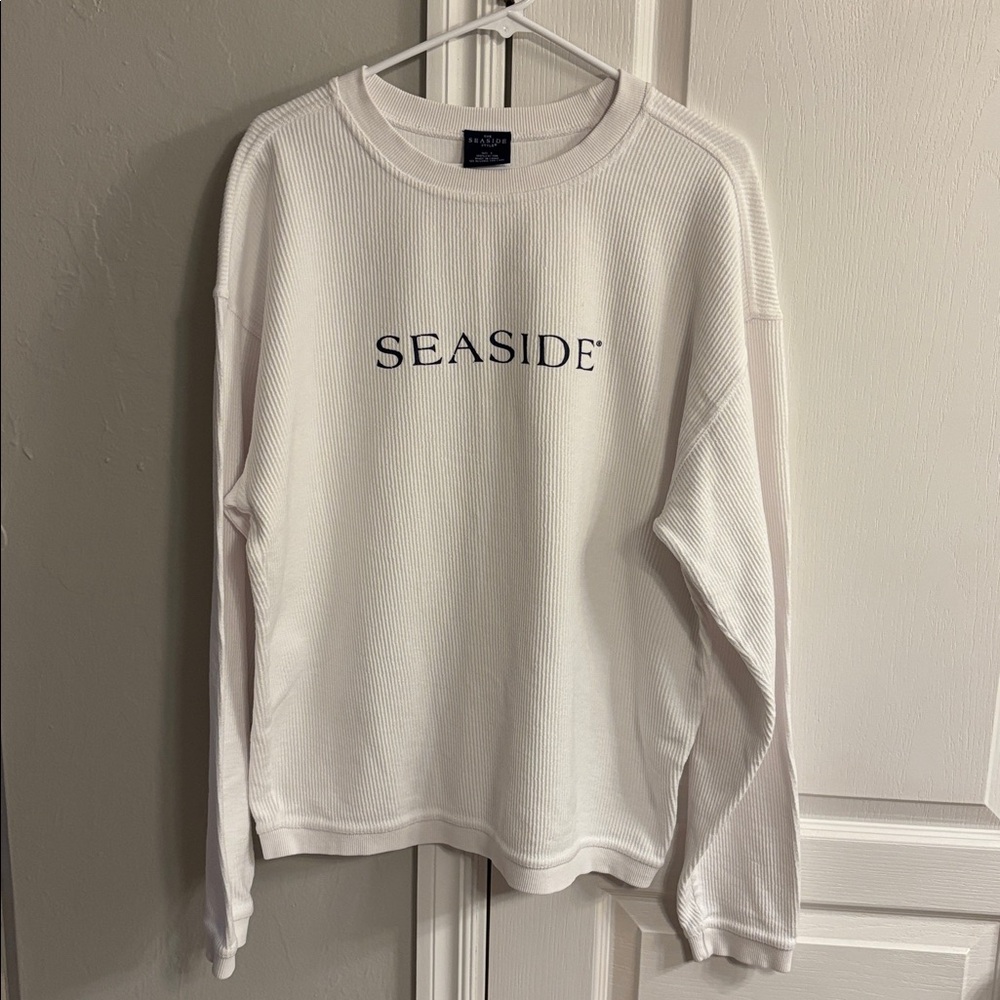 Seaside Corded Embroidered Sweatshirt
